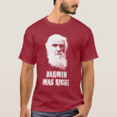 T-SHIRT DARWIN ÉTAIT EXACT (Devant)