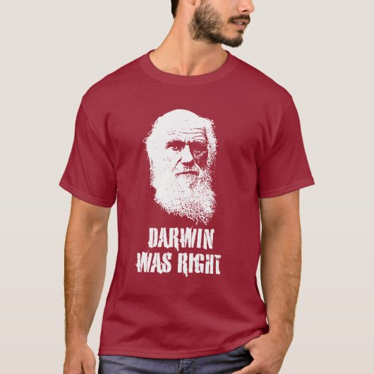 T-SHIRT DARWIN ÉTAIT EXACT (Devant)