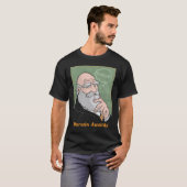 T-shirt Darwin : Évoluez la pièce en t - noir (Devant entier)
