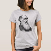 T-shirt Darwin Portrait Evolution/ Charles Darwin (Devant)