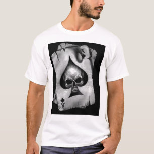 T-shirt d'as de pique de crâne