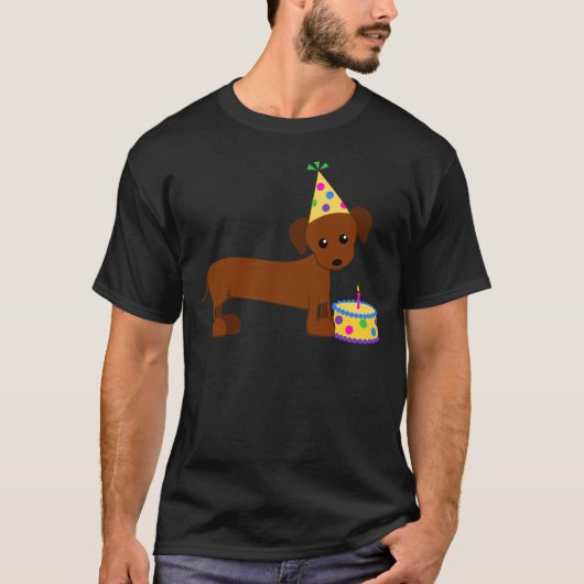 T-shirt DaschundBDay (Devant)