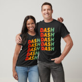 T-shirt Dash Crypto Rainbow Text Design (Unisexe)