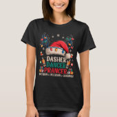 T-shirt Dasher Dancer Prancer And Bourbon Funny Christmas (Devant)
