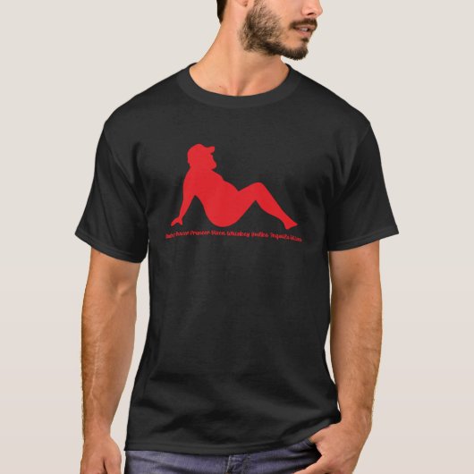T-shirt Dasher Dancer Prancer Vixen Whiskey Vodka (Devant)