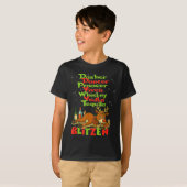 T-shirt Dasher Dancer Whiskey Vodka Tequila Blitzen Christ (Devant entier)