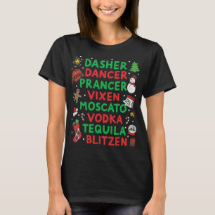 T-shirt Dasher Danseur Vixen Moscato Vodka Tequila
