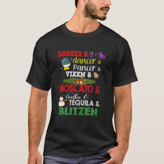 T-shirt Dasher Danseur Vixen Moscato Vodka Tequila