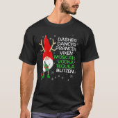 T-shirt Dasher Danseur Vixen Moscato Vodka Tequila (Devant)