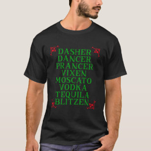 T-shirt Dasher Danseur Vixen Moscato Vodka Tequila