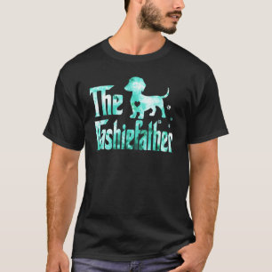 T-shirt Dashiefather Dachshund Tie Dye Wiener Chien Papa