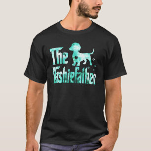 T-shirt Dashiefather Dachshund Tie Dye Wiener Chien Papa