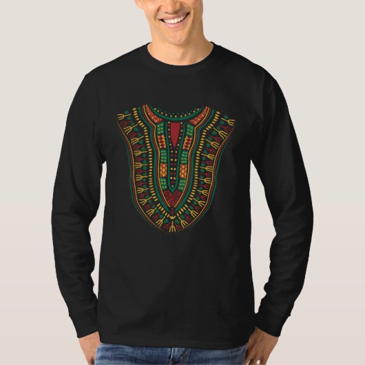 T-shirt Dashiki Print Kente Cloth Ethnic Pride Kente Afric (Devant)