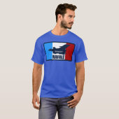 T-shirt Dassault Rafale 80s retro (Devant entier)