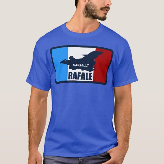T-shirt Dassault Rafale 80s retro (Devant)