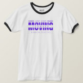 T-shirt dat zegt blijf vooruit gaan (Design voorkant)