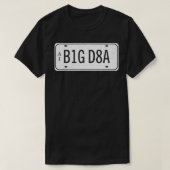 T-shirt Data Big Nombre Plate Scientifique Analyste Machin (Design devant)