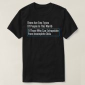 T-shirt data data science science data analyste de données (Design devant)
