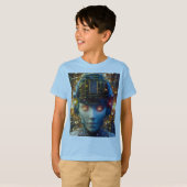 T-shirt "Data Dreamer" - Illustration d'un paysage surréal (Devant entier)