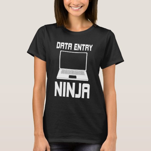 T-shirt Data Entry Ninja Costume Data Management (Devant)