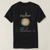 T-shirt Data science Python programmation nombre pandas ma (Design devant)