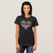 T-shirt Data Scientifique Forme cardiaque Mot Cloud Ordina (Devant entier)
