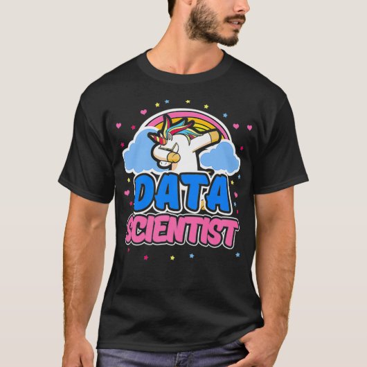 T-shirt Data Scientifique Info Data Science Analyste minie (Devant)