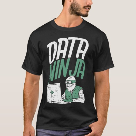 T-shirt Data Scientist Data Engineer - Drôle Data Ninja (Devant)