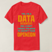 T-shirt Data Scientist Data Science Analyst Premium (Design devant)