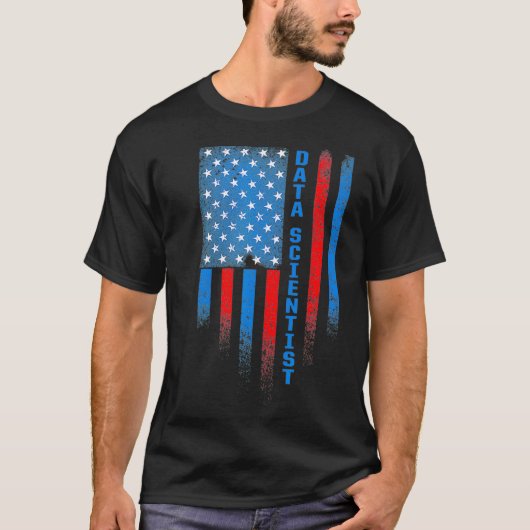 T-shirt Data Scientist Fier Objectif Data Science Minière (Devant)