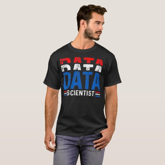 T-shirt Data Scientist instructeur Sciences des données Mi (Devant entier)
