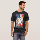 T-shirt Data Scientist Practicting Data Science Mining Ana (Devant entier)