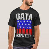 T-shirt Data Scientist USA Indicateurs Data Science Mining (Devant)