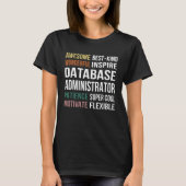 T-shirt Database Administrator  Appreciation (Devant)
