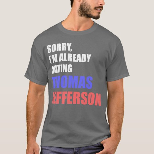 T-shirt Datation Thomas Jefferson (Devant)