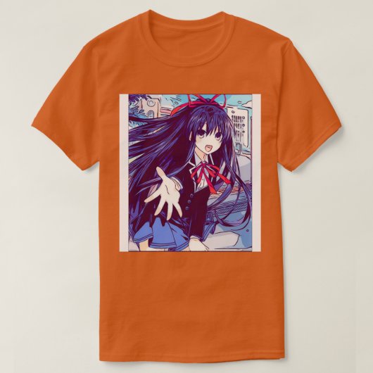 T-shirt Date A Live Tohka Yatogami Sketch (Design devant)