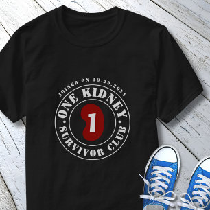 T-shirt Date de transplantation du club des survivants ave