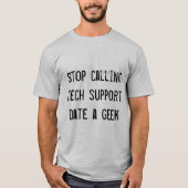 T-shirt Date geek (Devant)