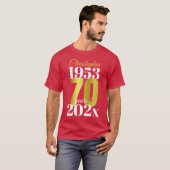 T-shirt Dates spéciales du 70e anniversaire (Devant entier)