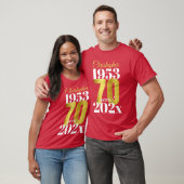 T-shirt Dates spéciales du 70e anniversaire (Unisexe)
