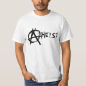 T-SHIRT D'ATHÉE D'ANARCHISTE (Devant)
