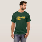 T-shirt d'athée d'équipe de style de base-ball (Devant entier)