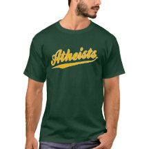 T-shirt d'athée d'équipe de style de base-ball