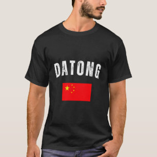 T-shirt Datong Chine Drapeau Voyage Souvenir Terre princip