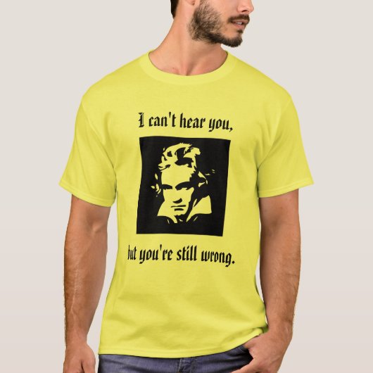 T-shirt d'attitude de Beethoven (Devant)