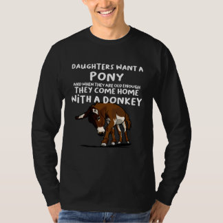 T-shirt Daughters want a Donkey