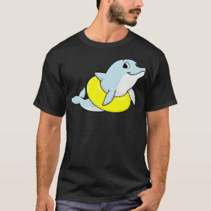 T-shirt Dauphin à Natation avec Bague de natation 3
