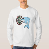 T-shirt Dauphin aux fléchettes avec Dartboard (Devant)