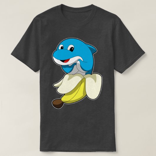 T-shirt Dauphin avec Banane (Design devant)