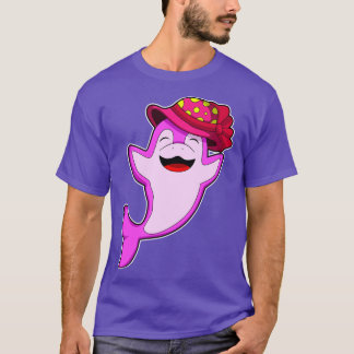 T-shirt Dauphin avec Casquette rouge